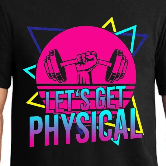 Lets Get Physical Gym Fitness 80s Workout Pajama Set