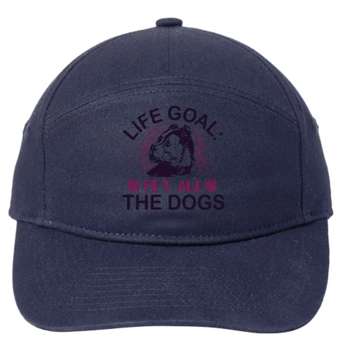 Life Goal Pet All The Dogs 7-Panel Snapback Hat