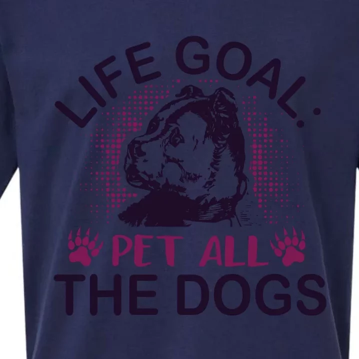 Life Goal Pet All The Dogs Sueded Cloud Jersey T-Shirt