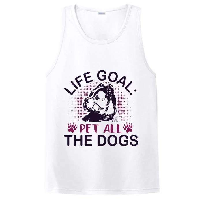 Life Goal Pet All The Dogs Performance Tank