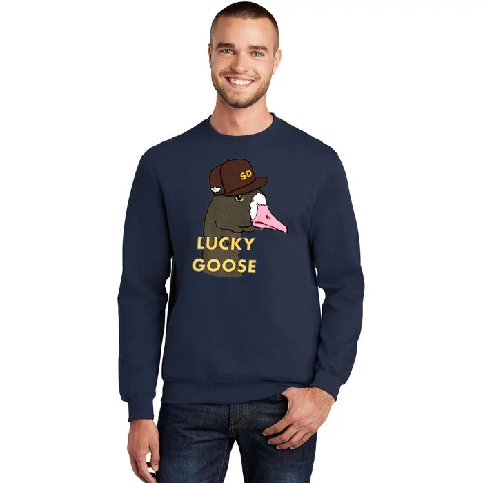 Lucky Goose Padres Goose Baseball Lover Gift Idea Tall Sweatshirt