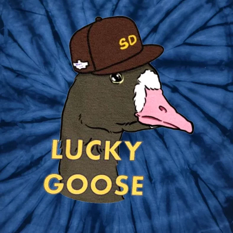 Lucky Goose Padres Goose Baseball Lover Gift Idea Tie-Dye T-Shirt