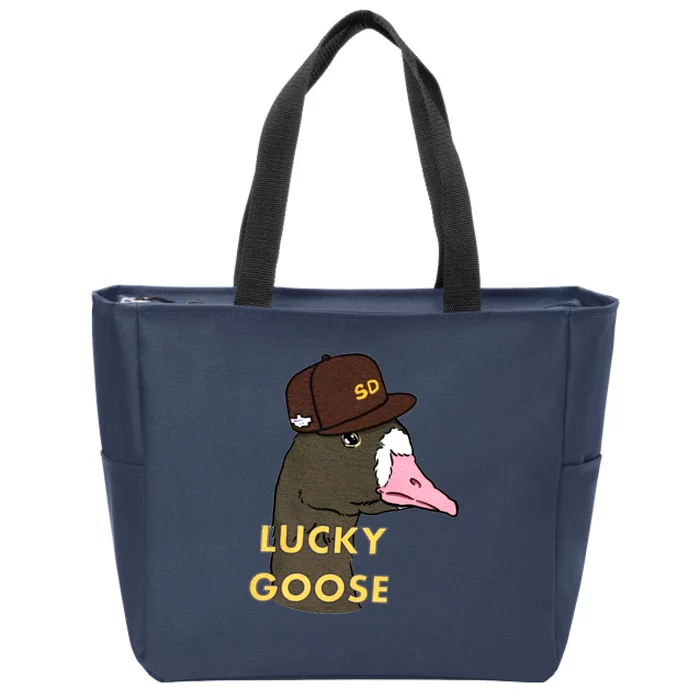 Lucky Goose Padres Goose Baseball Lover Gift Idea Zip Tote Bag