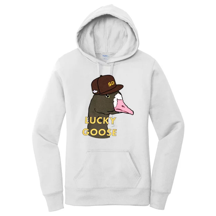 Lucky Goose Padres Goose Baseball Lover Gift Idea Women's Pullover Hoodie