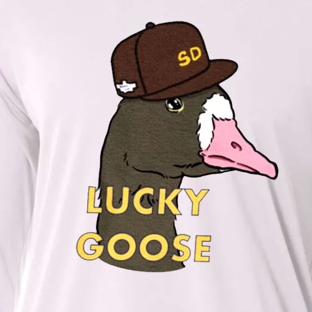 Lucky Goose Padres Goose Baseball Lover Gift Idea Cooling Performance Long Sleeve Crew