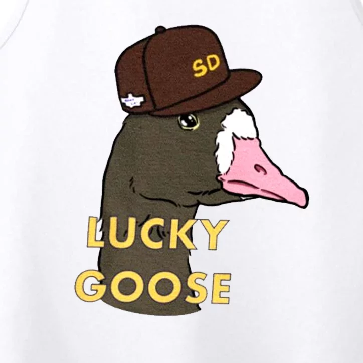 Lucky Goose Padres Goose Baseball Lover Gift Idea Performance Tank