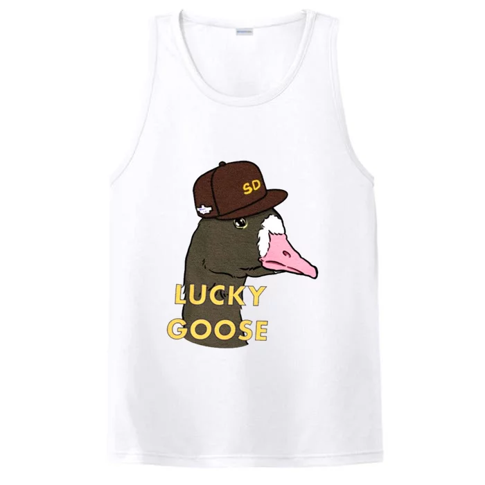 Lucky Goose Padres Goose Baseball Lover Gift Idea Performance Tank