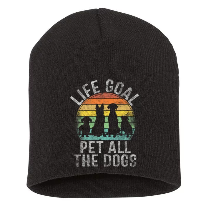 Life Goal Pet All The Dogs Short Acrylic Beanie