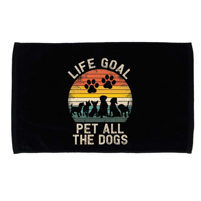 Life Goal Pet All The Dogs Pet Dog Lover Microfiber Hand Towel