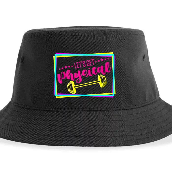 Lets Get Physical Gym Fitness 80's Workout Sustainable Bucket Hat