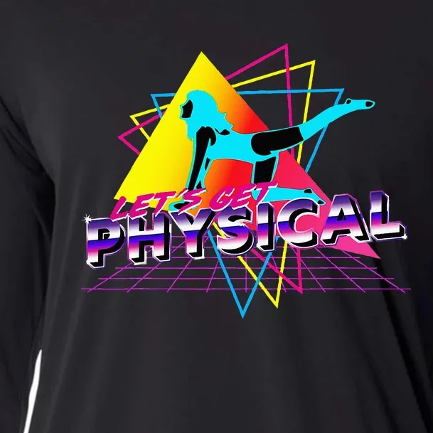 LetS Get Physical Workout Gym Totally Retro 80S Cooling Performance Long Sleeve Crew