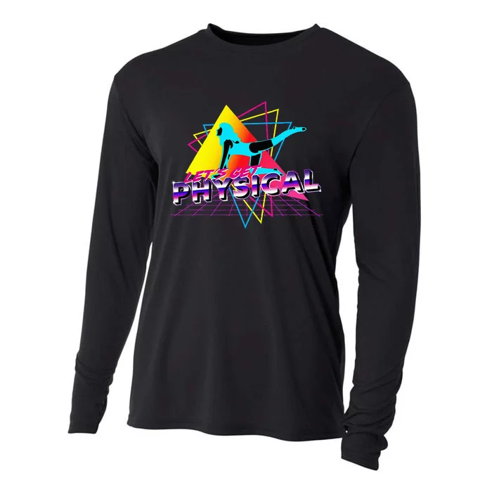 LetS Get Physical Workout Gym Totally Retro 80S Cooling Performance Long Sleeve Crew