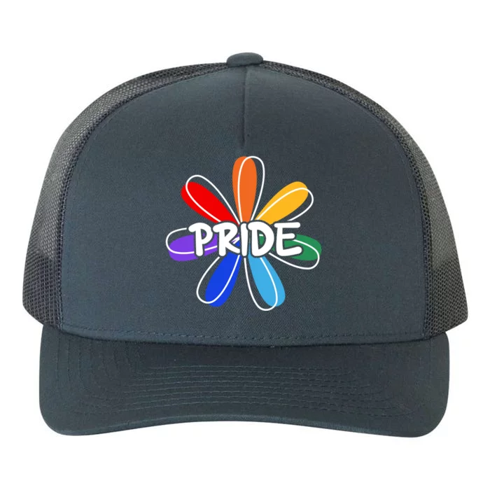 Lgbt Gift Pride Colors Flower Gift Yupoong Adult 5-Panel Trucker Hat