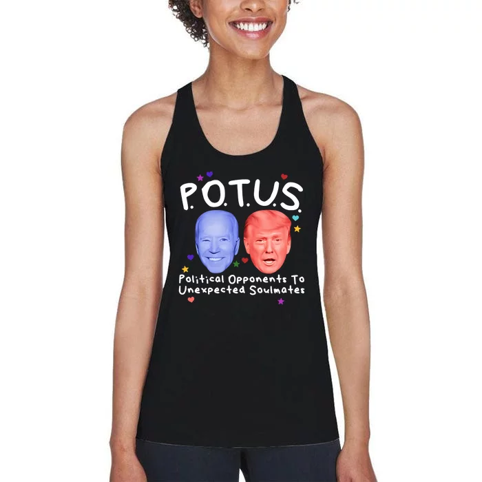 Limited Got Potus Political Opponents To Unexpected Soulmates Women's Racerback Tank