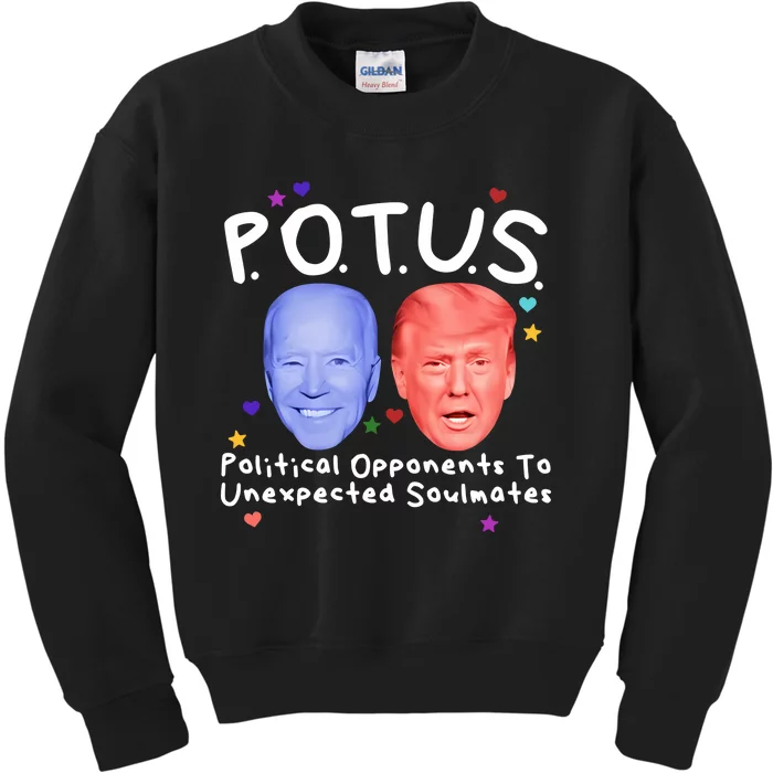 Limited Got Potus Political Opponents To Unexpected Soulmates Kids Sweatshirt