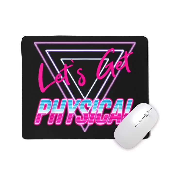 Lets Get Physical Gym Vintage 80s Mousepad