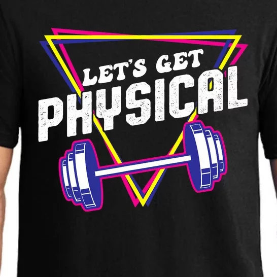 Lets Get Physical Gym Fitness 80's Workout Pajama Set