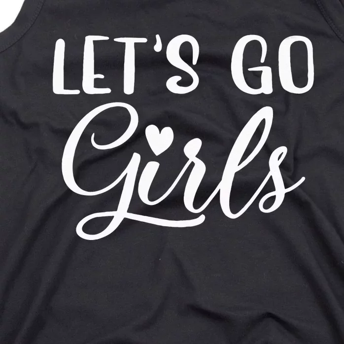 Lets Go Party Bachelorette Party Funny Bridal Tank Top