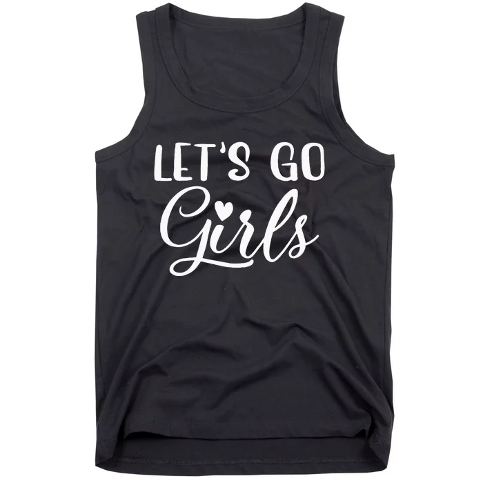 Lets Go Party Bachelorette Party Funny Bridal Tank Top