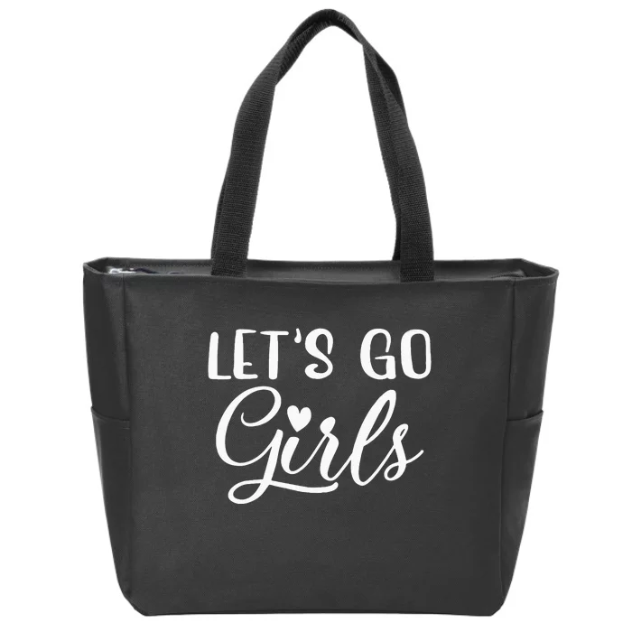 Lets Go Party Bachelorette Party Funny Bridal Zip Tote Bag