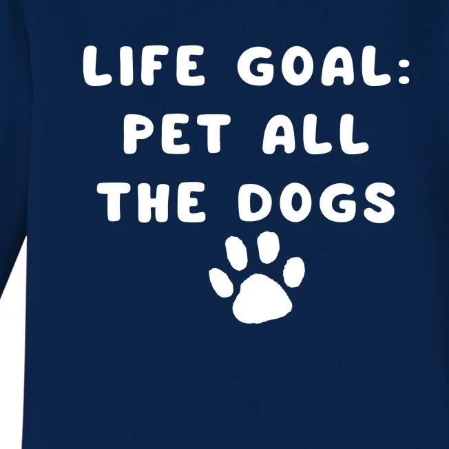 Life Goal Pet All The Dogs Baby Long Sleeve Bodysuit