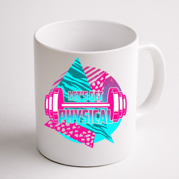 Lets Get Physical Gym Fitness 80's Workout Front & Back Coffee Mug