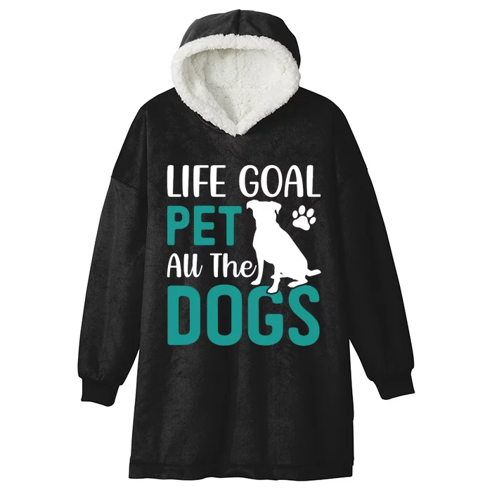 Life Goal Pet All The Dogs Hooded Wearable Blanket