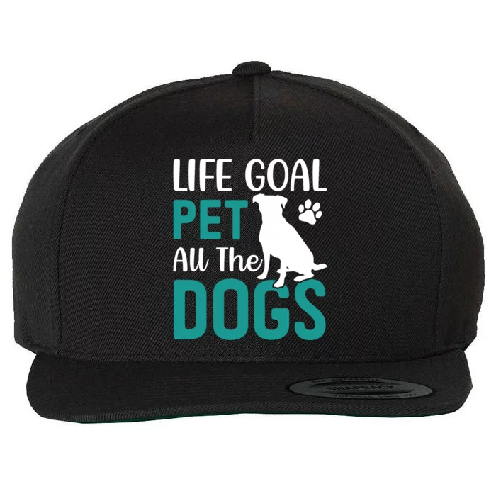 Life Goal Pet All The Dogs Wool Snapback Cap