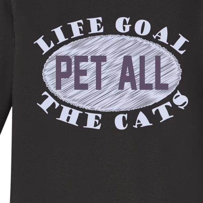 Life Goal Pet All Cats Baby Long Sleeve Bodysuit