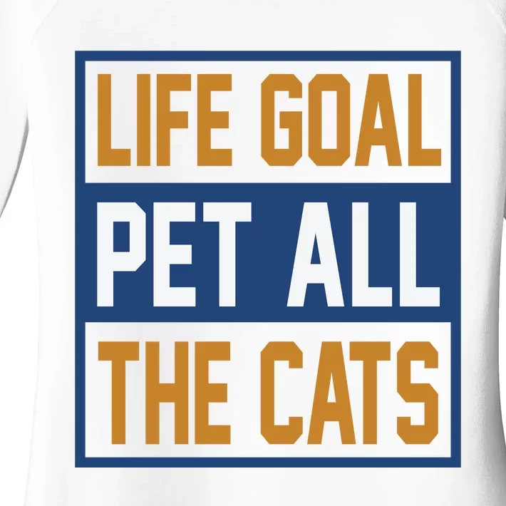 Life Goal Pet All Cats Women's Perfect Tri Tunic Long Sleeve Shirt