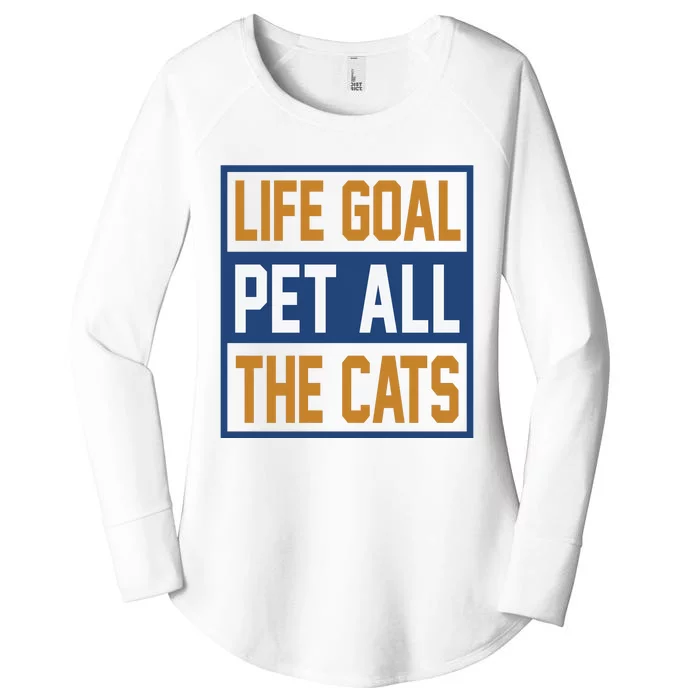 Life Goal Pet All Cats Women's Perfect Tri Tunic Long Sleeve Shirt