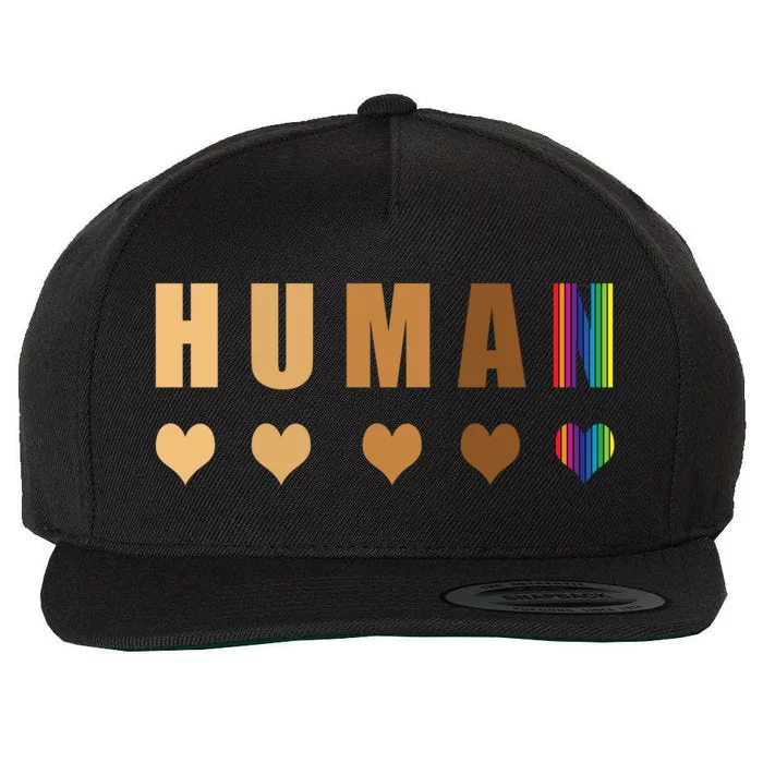 Lgbt Gay Pride Hu Equality Cool Gift Wool Snapback Cap