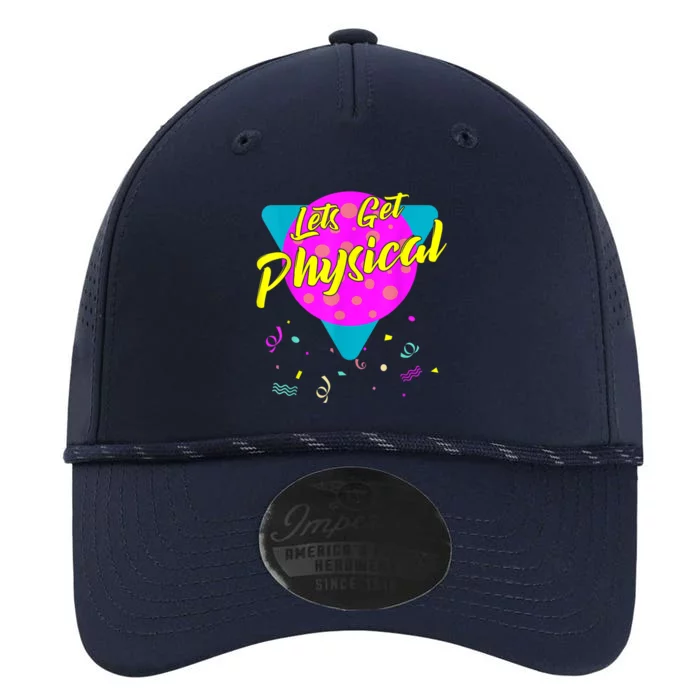 Lets Get Physical Workout Gym Tee Totally Rad 80'S Performance The Dyno Cap