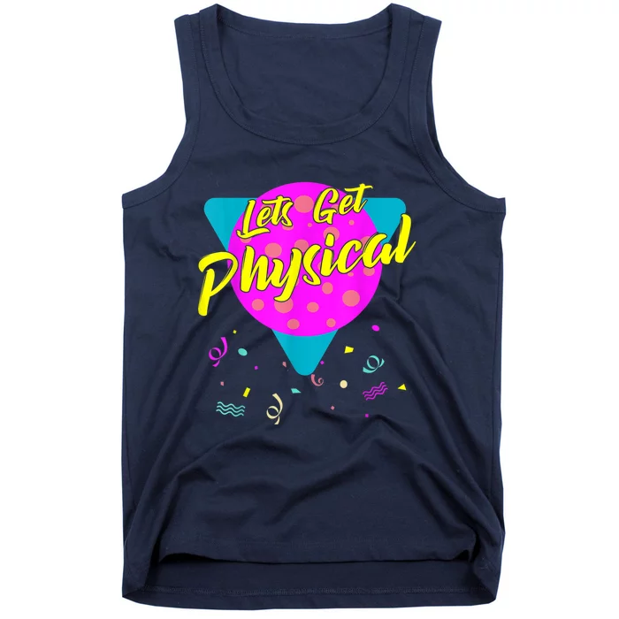 Lets Get Physical Workout Gym Tee Totally Rad 80'S Tank Top