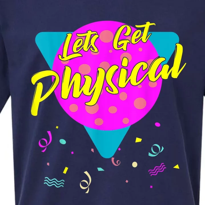 Lets Get Physical Workout Gym Tee Totally Rad 80'S Sueded Cloud Jersey T-Shirt