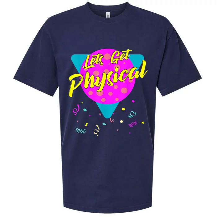 Lets Get Physical Workout Gym Tee Totally Rad 80'S Sueded Cloud Jersey T-Shirt