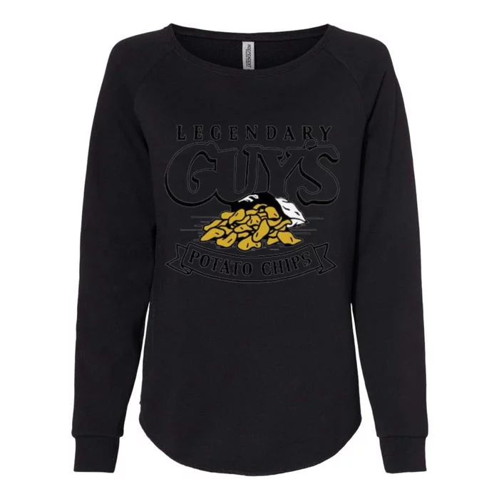 Legend Guys Potato Chips Funny Legend Guys Womens California Wash Sweatshirt