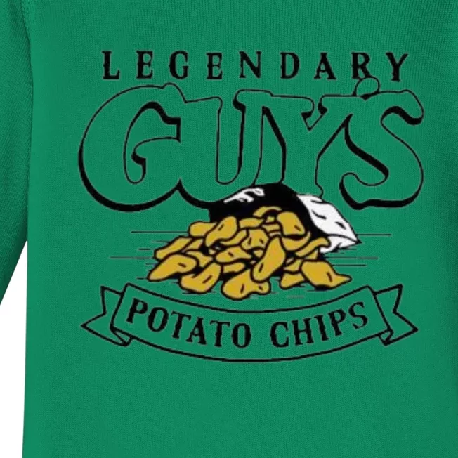 Legend Guys Potato Chips Funny Legend Guys Baby Long Sleeve Bodysuit