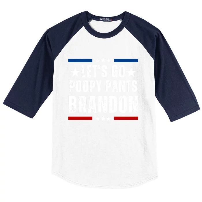 LetS Go Poopy Pants Brandon Baseball Sleeve Shirt