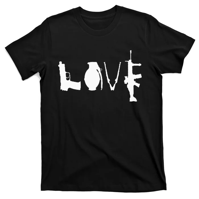 LOVE GUNS Pro Gun Love 2nd Amendment T-Shirt