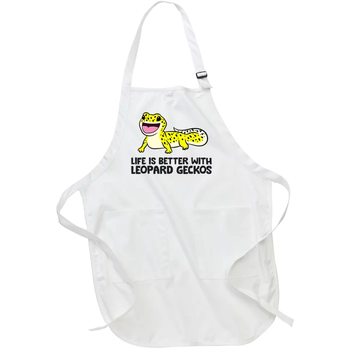 Leopard Gecko Pet Life Is Better With Leopard Geckos Full-Length Apron With Pocket