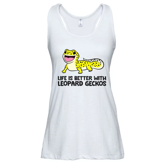 Leopard Gecko Pet Life Is Better With Leopard Geckos Ladies Essential Flowy Tank