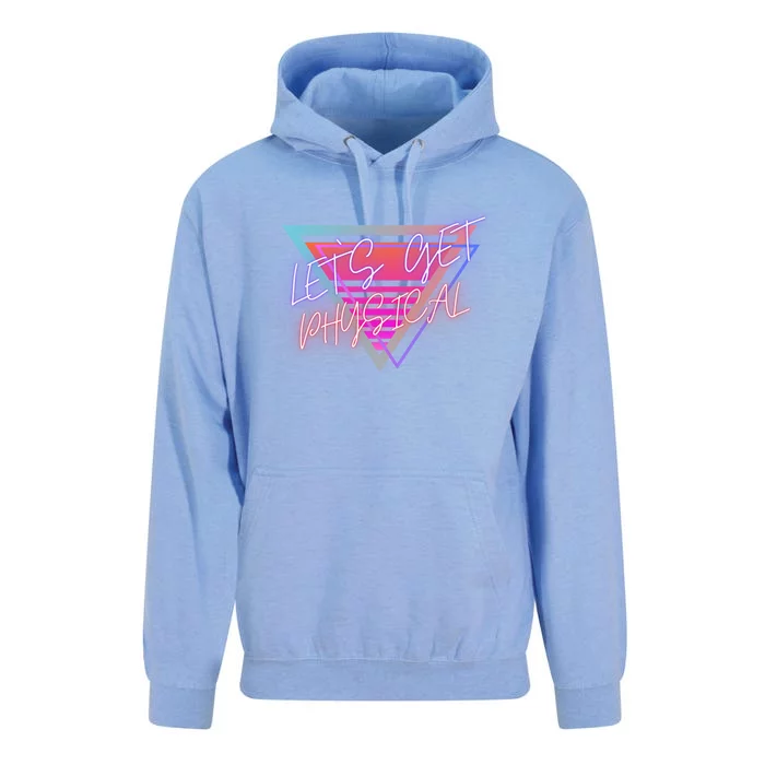 Let`S Get Physical Work Out 80S Retro Ventage Design Meaningful Gift Unisex Surf Hoodie