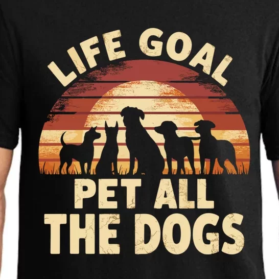 Life Goal Pet All The Dogs Funny Dog Pajama Set