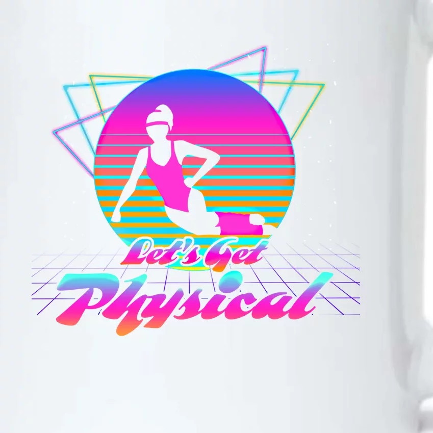 Lets Get Physical Fitness 80s Lover Meaningful Gift Black Color Changing Mug