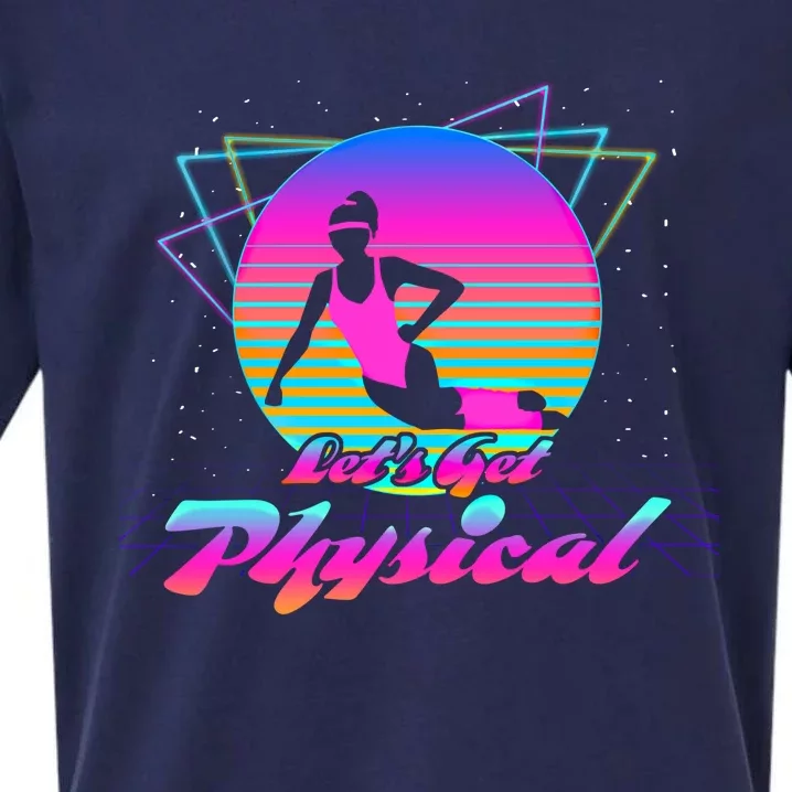 Lets Get Physical Fitness 80s Lover Meaningful Gift Sueded Cloud Jersey T-Shirt