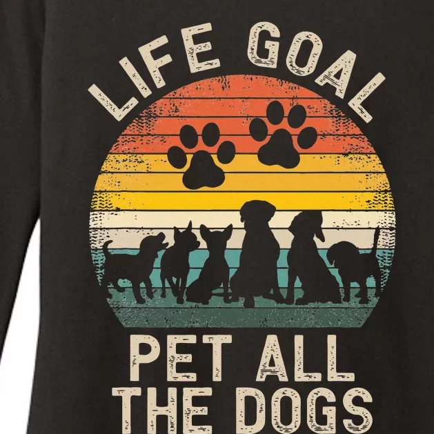 Life Goal Pet All the Dogs Pet Dog Lover Womens CVC Long Sleeve Shirt