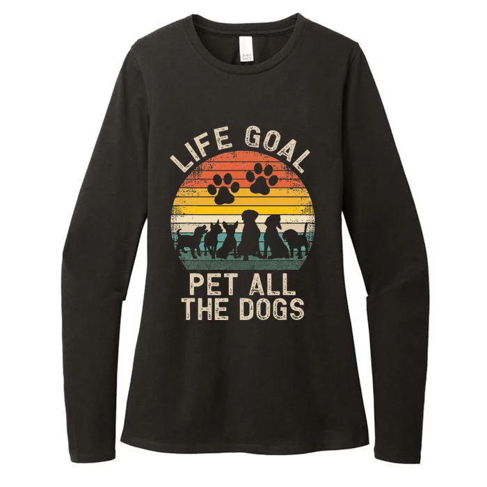 Life Goal Pet All the Dogs Pet Dog Lover Womens CVC Long Sleeve Shirt