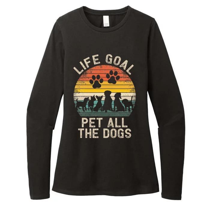 Life Goal Pet All The Dogs Pet Dog Lover Womens CVC Long Sleeve Shirt