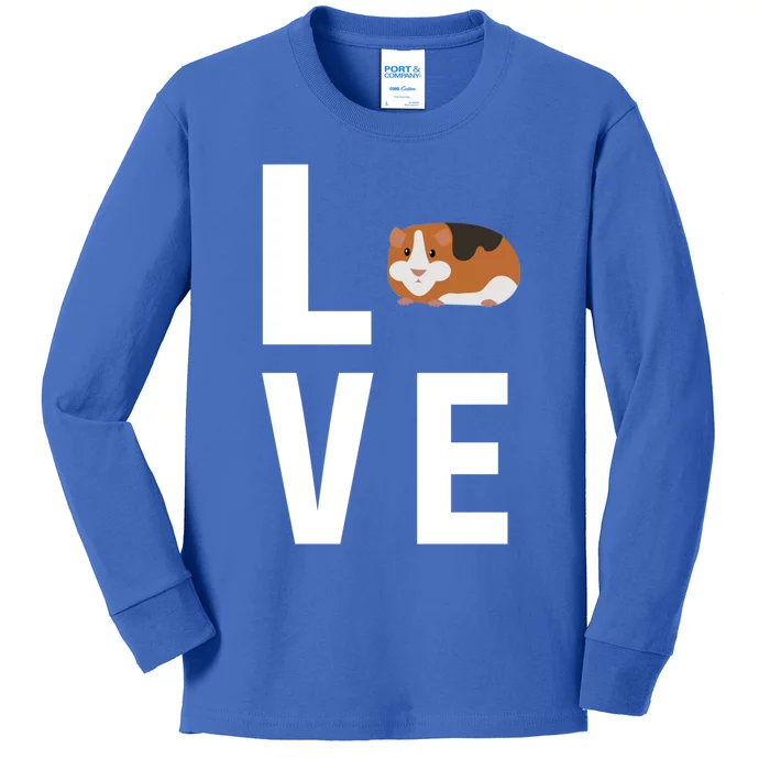 Love Guinea Pigs Mom Great Gift Kids Long Sleeve Shirt